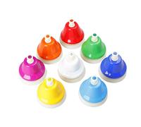 Campanas musicales de 8 notas, instrumento de percusión, enseñanza musical, campana cromática, campanas de mano, juguetes y juegos de escritorio, mano de escritorio, instrumento de percusión musi.