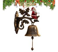 Campanas Navideñas - Campana de Bienvenida con Tema Navideño | Decoración Estacional para Exterior e Interior de Hogar Jardín Granja y Puerta