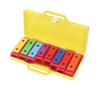 Campanas Resonadoras Coloridas de 8 Notas, Campanas Resonadoras Coloridas de 8 Notas con Estuche, Platos Extraíbles y Estuche, Mazo de Percusión, Juguete Musical para Escuelas,