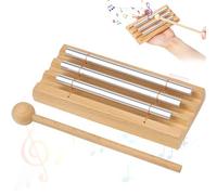 Campanas Tubulares Energy Chime Chimes de Meditación con Tono ClaroTimbre de Percusión Solo Chime, Campana De Meditación para niños, yoga, gestión del aula 3 Tono