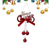 Campane Natalizie | Decorazione Floccata per Le Feste | Ornamento Natalizio Appendibile - Ornamenti per Casa Ufficio Giardino Soggiorno Camera Letto Parete Centrotavola Stagionale