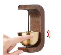 Campanilla de puerta magnética - Campanilla de entrada de madera, alarma de seguridad latón adhesivo | Timbre tienda a puerta restaurante corredera tienda casa entrada marco hierro fijo