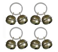 Campanillas de Collar de Perros,4 pcs Cachorro Decoración de Campanas de gato con llaveros para Collar Campana de Gato Campanas Colgantes de Collar de Mascotas