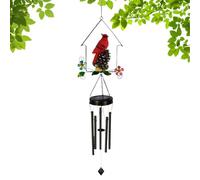 Campanillas de viento - Farol con diseño en forma de zumbador eólico con forma de energía solar | Para regalos de Navidad para mamá y abuela cumpleaños jardín patio patio