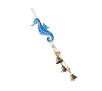 Campanillas de viento para exteriores, campanillas de viento de madera, decoraciones colgantes para jardín, hogar, patio, estrellas de mar, adorno de playa, decoración del hogar, caballitos de mar