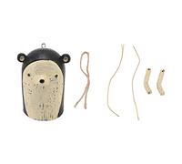 Campanillas de Viento rústicas Colgantes con Forma de Animales, Hechas de Resina y Hechas a Mano, decoración Natural para Jardines, Patios Traseros, árboles y terrazas. (Erizo)