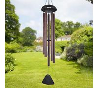 Campanillas de viento Seika para exteriores de tono profundo grande, 36 pulgadas, campanillas de viento grandes al aire libre, melodía relajante, 5 tubos de metal afinado decoración colgante
