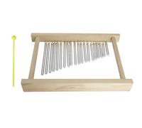 Campanillas musicales aptas para viajes con 20 tubos armonizados, instrumento adecuado para artistas y educadores de viaje de aleación de aluminio de percusión