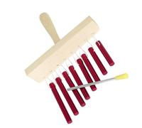 Campanillas musicales aptas para viajes con 8 tubos armonizados, instrumento adecuado para artistas viajeros y educadores, campanillas de percusión para músicos