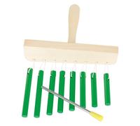 Campanillas musicales aptas para viajes con 8 tubos armonizados, instrumento adecuado para artistas viajeros y educadores, instrumento de huelga con