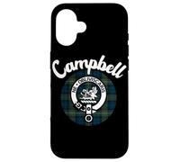 Campbell Clan Escocés Nombre Escudo De Armas Tartán Carcasa para iPhone 16