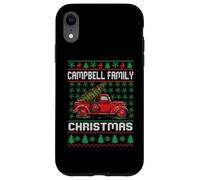 Campbell Family Ugly Christmas Sweater Red Truck Funny Xmas Carcasa para iPhone XR