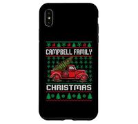 Campbell Family Ugly Christmas Sweater Red Truck Funny Xmas Carcasa para iPhone XS MAX