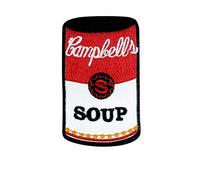 Campbell's Andy Warhol Pop Art T Retro parche patch bordado con logotipo para planchar de hierro en apliques