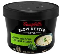 Campbell's Slow Kettle Style - Bisque cremoso de brócoli y queso cheddar, bote de 15.5 onzas