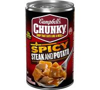 Campbell's Sopa gruesa, sopa picante de carne y patata, lata de 18 onzas