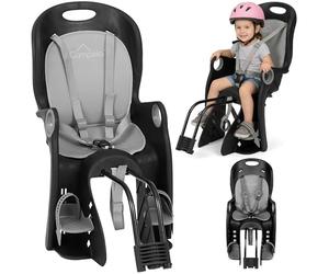 Campela Silla Bebe Bicicleta, Asiento Trasero Bicicleta - Infantil 2 en 1 para Bastidor Trasero o Cuadro, Silla portabebe Bicicleta, Modelo CA0060GRY