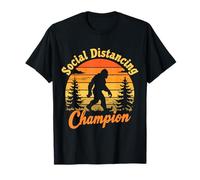 Campeón de distanciamiento social - Bigfoot gigante para acampar Camiseta