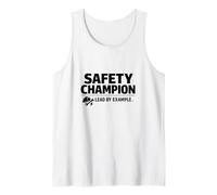 Campeón de la Seguridad: lidera con el Ejemplo | Idea de Regalo Profesional Camiseta sin Mangas