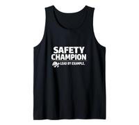 Campeón de la Seguridad: lidera con el Ejemplo | Idea de Regalo Profesional Camiseta sin Mangas