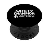 Campeón de la Seguridad: lidera con el Ejemplo | Idea de Regalo Profesional PopSockets PopGrip Adhesivo