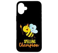 Campeón de ortografía Cute Bee ganador del concurso de orto Carcasa para iPhone 16 Plus