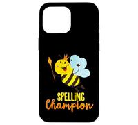 Campeón de ortografía Cute Bee ganador del concurso de orto Carcasa para iPhone 16 Pro Max