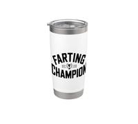 Campeón de pedos hilarante para amantes del gas y Jokesters Vaso térmico de acero inoxidable de doble pared