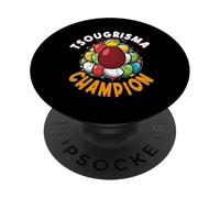 Campeón Tsougrisma Juego de Tapping de Huevos Rojos Griego Pascua Pascha PopSockets PopGrip Adhesivo