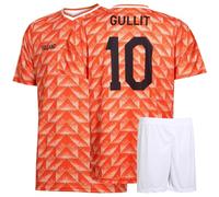 Campeonato de Europa 88 Camiseta de Fútbol Gullit - Holanda - Naranja - Niño y Adulto - Equipación de fútbol - Chico - Ropa de Futbol - Talla 140