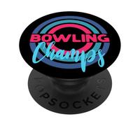 Campeones de Bolos en círculos Modernos PopSockets PopGrip Adhesivo