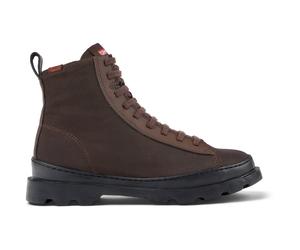 CAMPER Brutus PrimaLoft® - Ankle boots for Women - Brown, size 35, Cotton fabric/Smooth leather