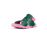 CAMPER Brutus Sandal - Sandals for Girls - Green, size 33, Smooth leather/Cotton fabric