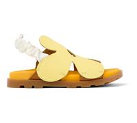 CAMPER Brutus Sandal - Sandals for Girls - Yellow, size 34, Smooth leather/Cotton fabric