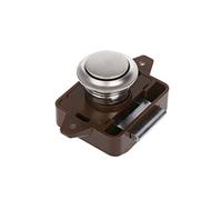 Camper Car Push Lock RV Caravan Boat Motor Home Gabinete Cajón Pestillo Botón Cerraduras for Muebles Hardware,Ahorro de Espacio Compacto(Brown)