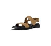 Camper Dana K201486, Sandalia de 2 Correas Mujer, Marrón Medio 006, 35 EU