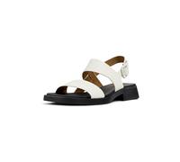 Camper Dana K201486, Sandalia de 2 Correas Mujer, Naturaleza Blanca 007, 38 EU