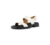 Camper Dana K201486, Sandalia Plana Mujer, Naturaleza Blanca 003, 40 EU