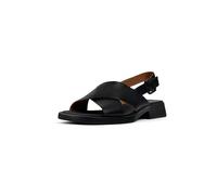 Camper Dana K201600, Sandalia X-Strap Mujer, Negro 002, 38 EU