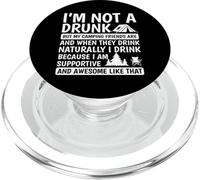 Camper Diciendo Que no Soy Borracho, Pero mis Amigos de Campamento lo Son PopSockets PopGrip para MagSafe