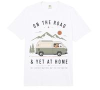 Camper Dog Vintage Road Trip Adventure Home Mood Comfort Colors Adult Heavyweight T-Shirt