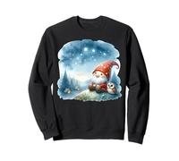 Camper Gnome And Cute Owl Loves Camping In The Nature Sudadera