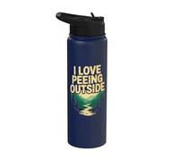 Camper I Love Meeing Outside Fun Forest Stainless Steel Insulated Water Bottle
