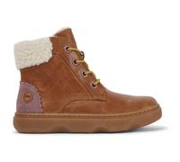 CAMPER Kiddo - Boots for Girls - Brown, size 25, Smooth leather/Cotton fabric