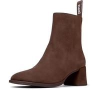 Camper Kora K400798 - Botín con cremallera para mujer, color marrón oscuro 002, talla 41 EU, Marrón oscuro 002, 41 EU