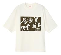 CAMPER Mallorca Postcard T-shirt - Unisex Apparel - White, size L, Cotton fabric