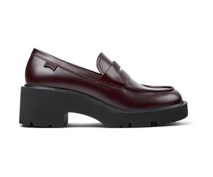 CAMPER Milah - Formal shoes for Women - Burgundy, size 36, Smooth leather