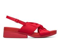 CAMPER Minikaah - Platforms / wedges for Women - Red, size 39, Cotton fabric/Smooth leather