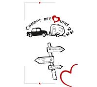 Camper mit Herz und Hund: Camping Logbuch für Camper mit Herz und Hund Wohnwagen