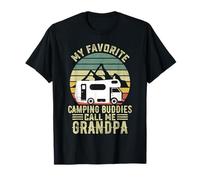 Camper My Favorite Camping Buddies Call Me Grandpa Kids Boys Camiseta
